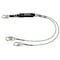 Safewaze Leading Edge 6ft Energy Absorbing Lanyard: Dual Leg, D-ring, Snap Hooks 021-2062 - alternate 1